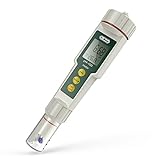 Ph Meter, Dr.meter PH100 0.01 Resolution High Accuracy Pockey Size Ph Meter with Atc, 0-14pH Measurement Range Water Quality Tester for Household Drinking, Pool, Juice, Laboratory and Brewing