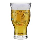 Homebrew Academy Crafty Beer Glass - Color Changing Print - Nucleated Bottom