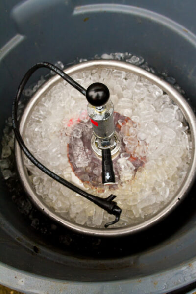 Keeping a keg cold in ice