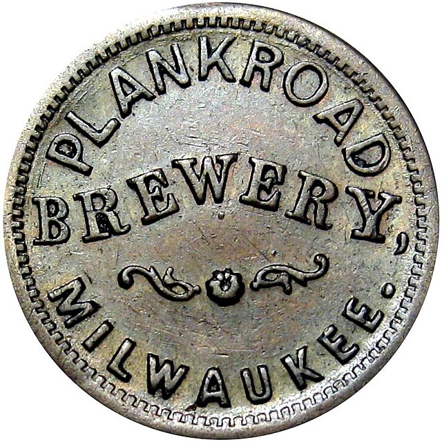 An American merchant token coin issued during the American Civil War period in the history of the United States of America.